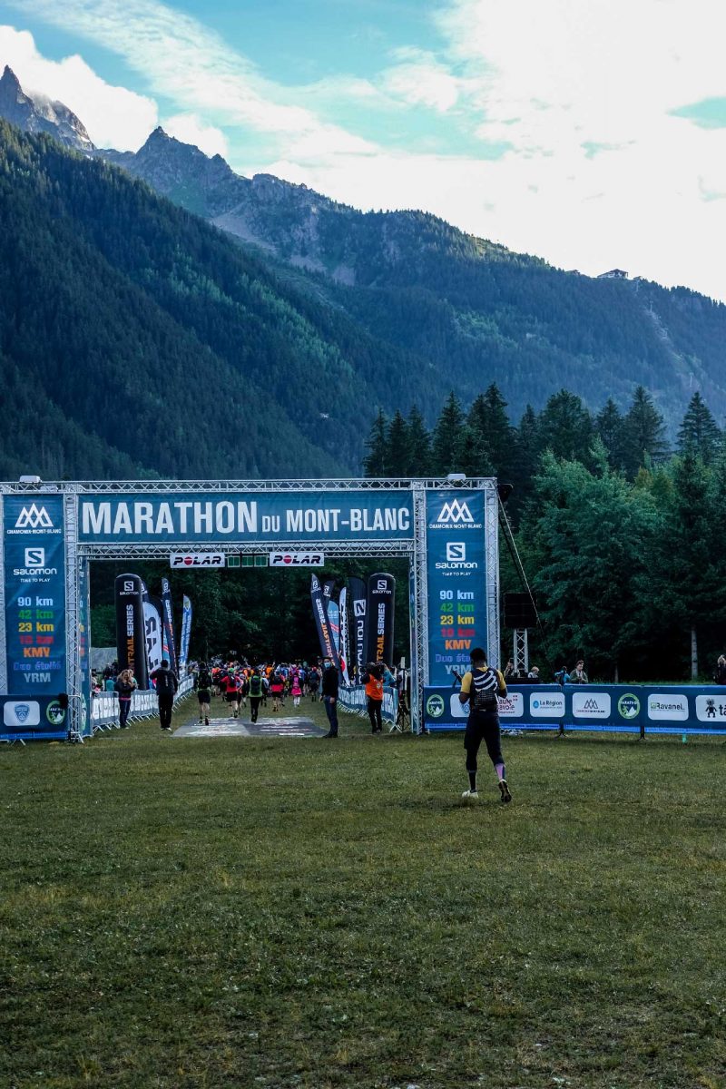 Cédric Ganguia au départ du marathon du mont-blanc