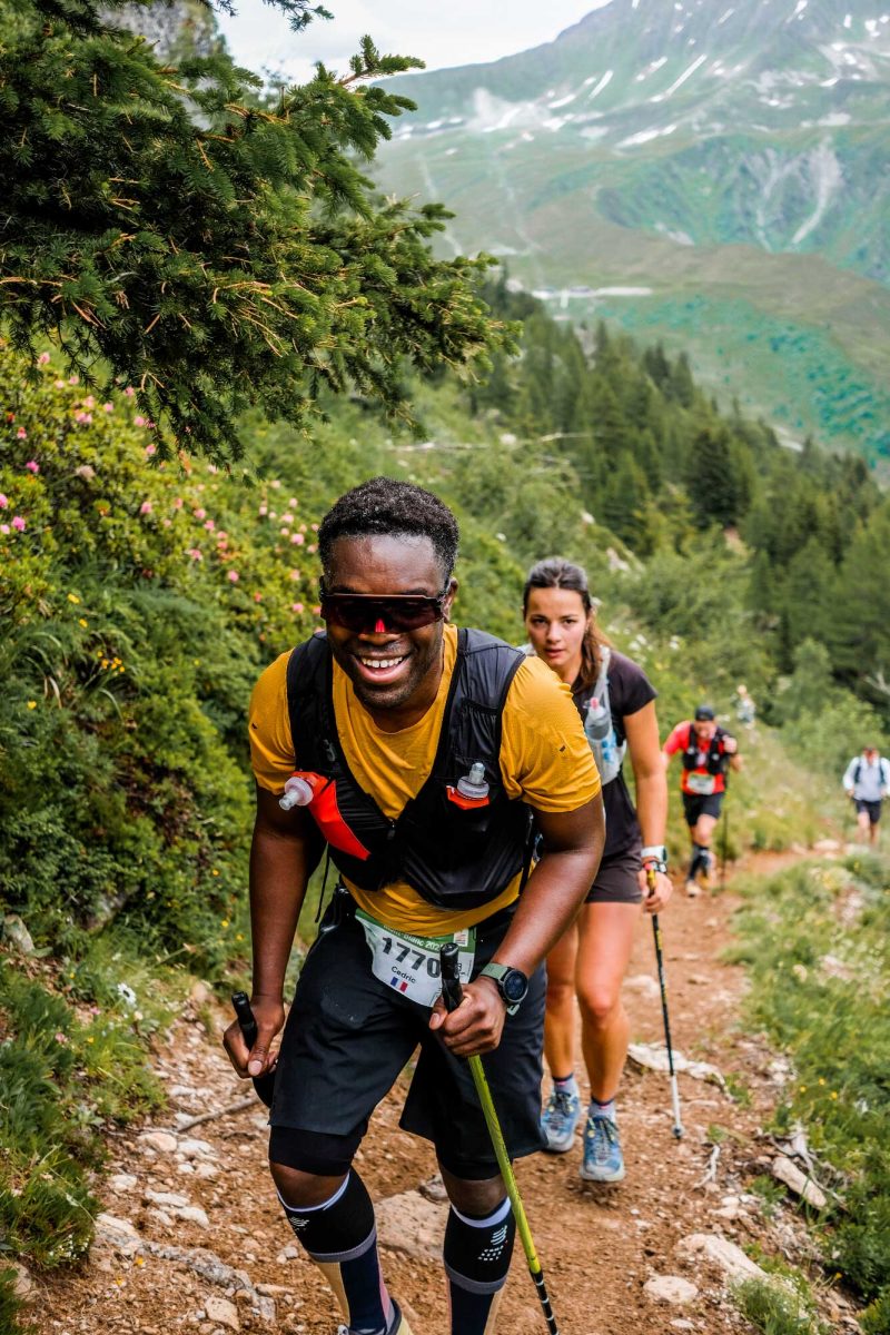 Cédric Ganguia débutant trailer sur le Marathon du Mont-Blanc