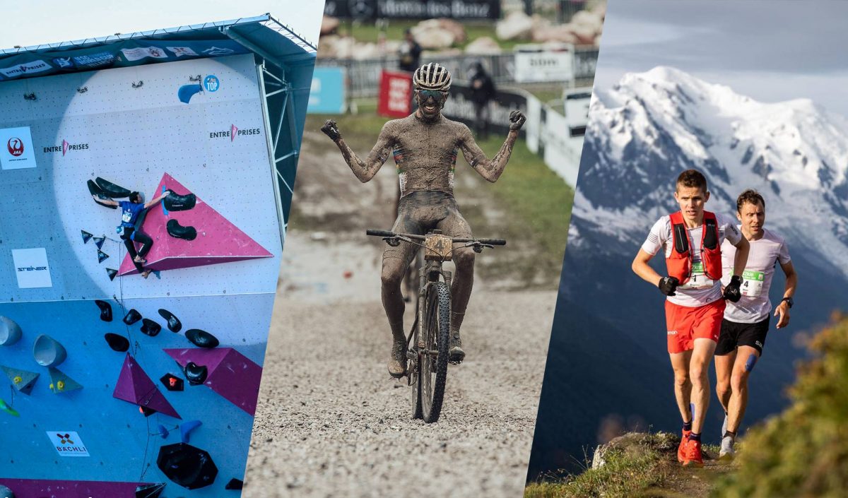 actualité outdoor au 05 juillet 2021 : coupe du monde d'escalade à Villars, coupe du monde de vtt aux gets, marathon du mont-blanc