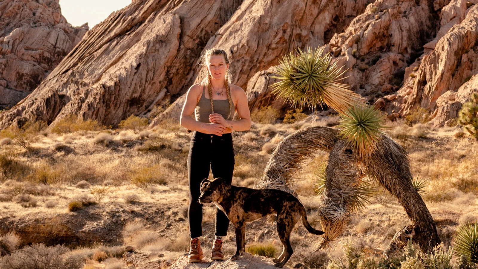 Emily près de Las Vegas