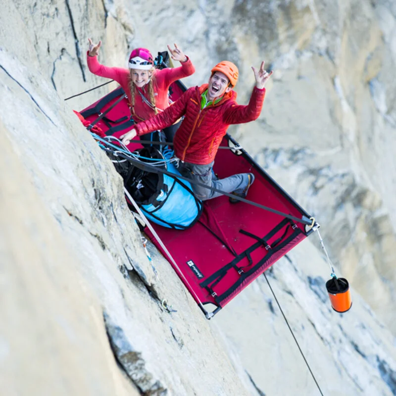 Emily Harrington avec Adrian Ballinger sur le Golden Gate en 2015