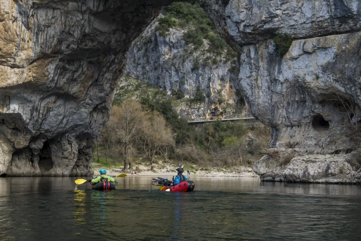 Bikeraft en Ardèche