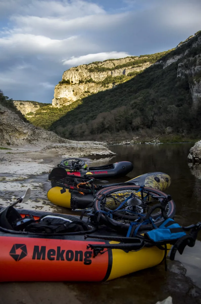 Bikeraft en Ardèche