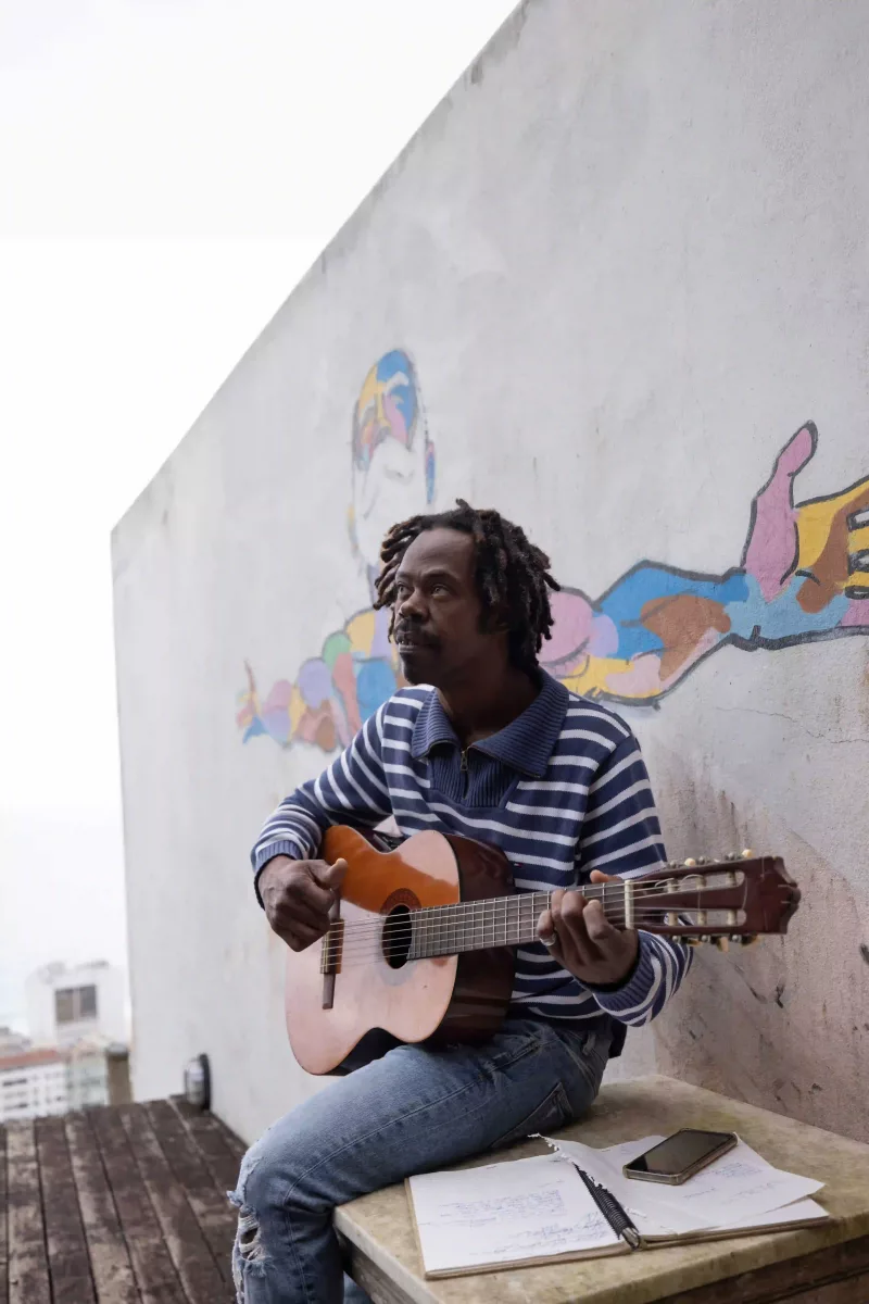 guitariste des favélas de Rio