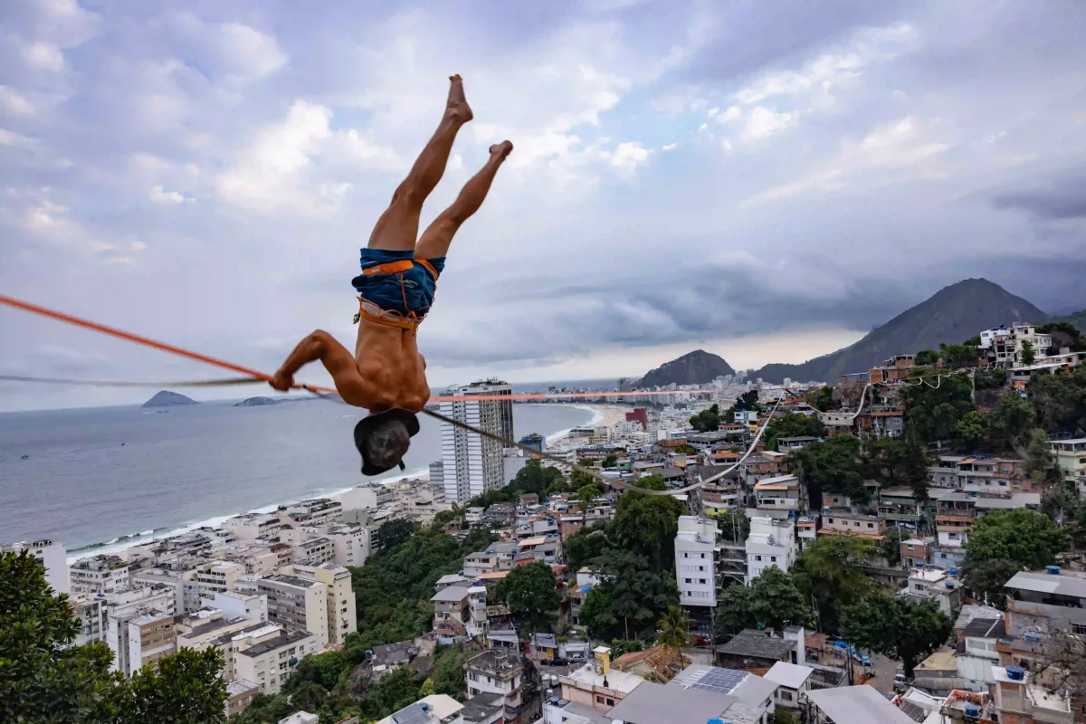 Highline au dessus de Rio