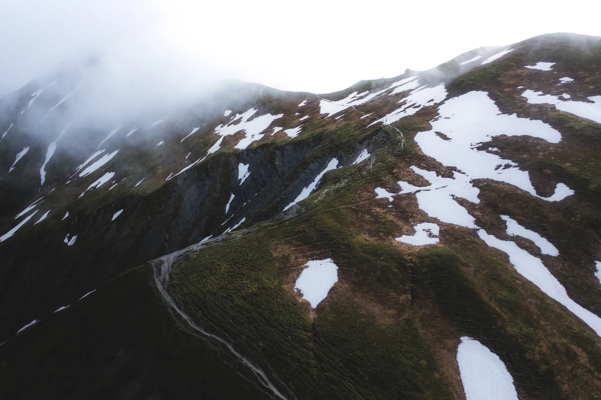 Grand Col Ferret vue de drone