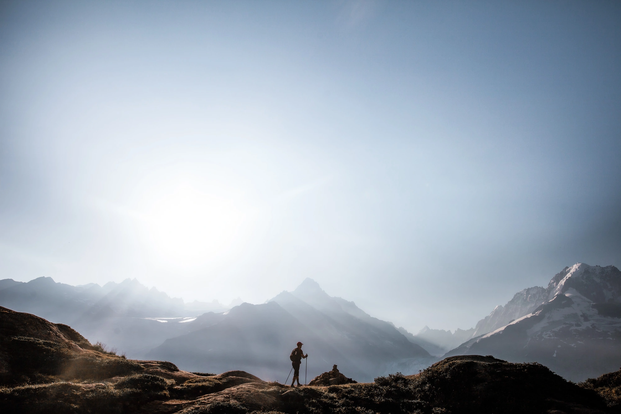 coureur UTMB paysage