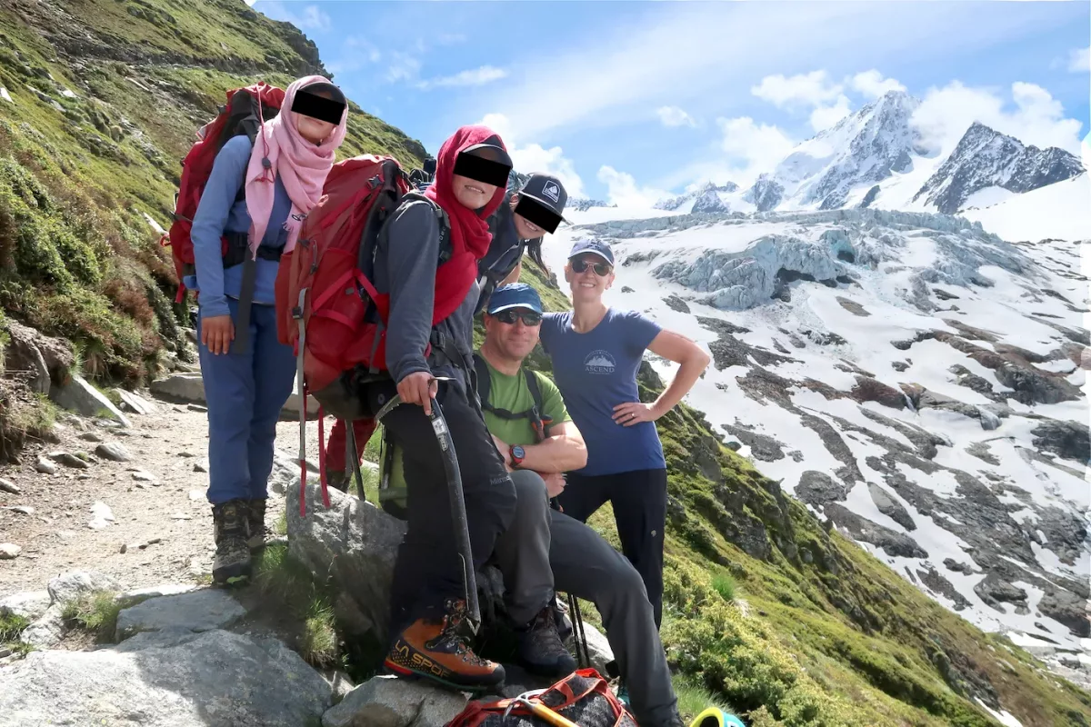 Alpinistes afghanes à Chamonix