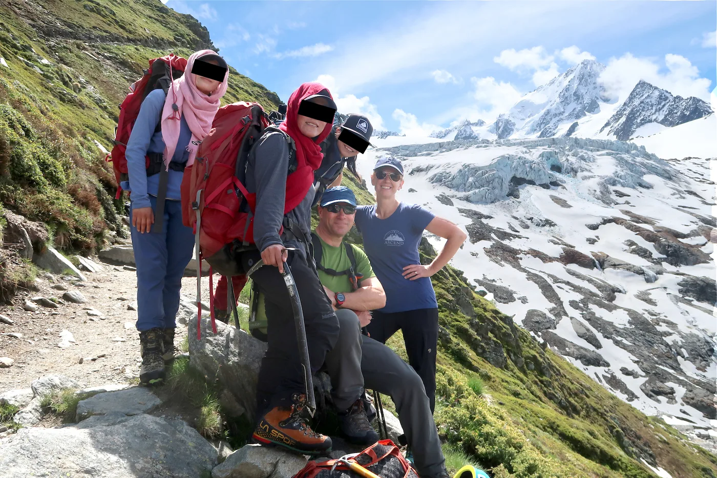 Alpinistes afghanes à Chamonix