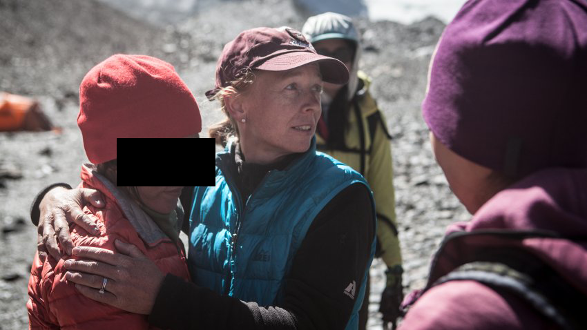 Alpiniste afghane au camp de base du Mont Noshaq