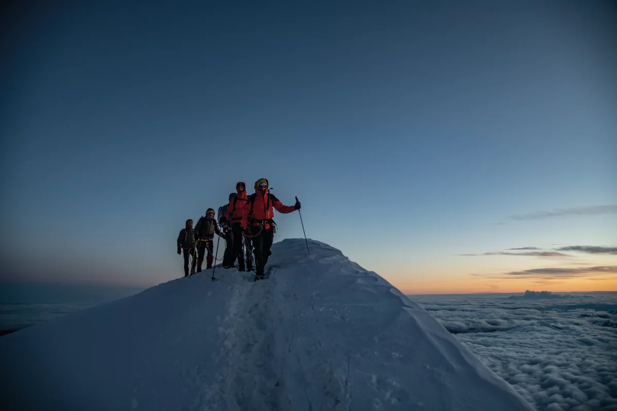 Alpinistes Mont-Blanc