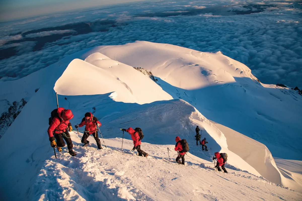 Alpinistes Mont-Blanc