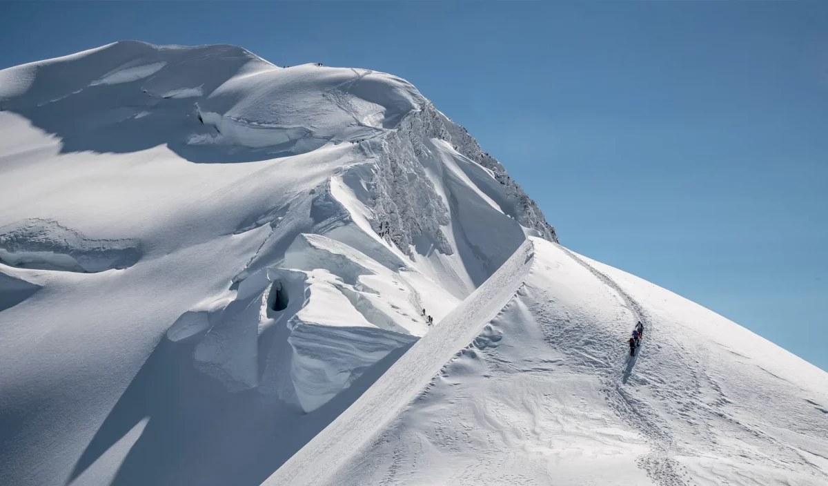 Alpinistes Mont-Blanc