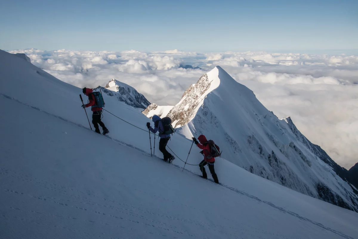 Alpinistes Mont-Blanc