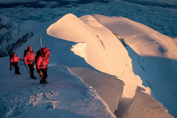 Alpinistes Mont-Blanc