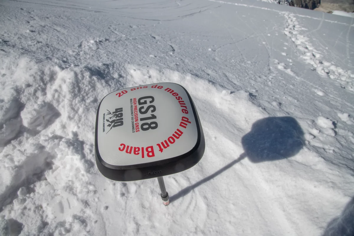 balise mesure altitude Mont-Blanc