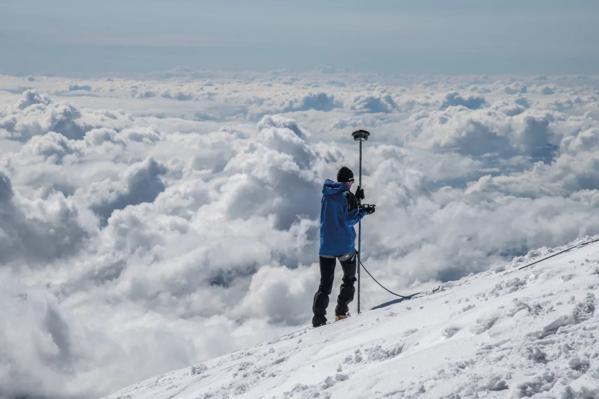 balise mesure altitude Mont-Blanc