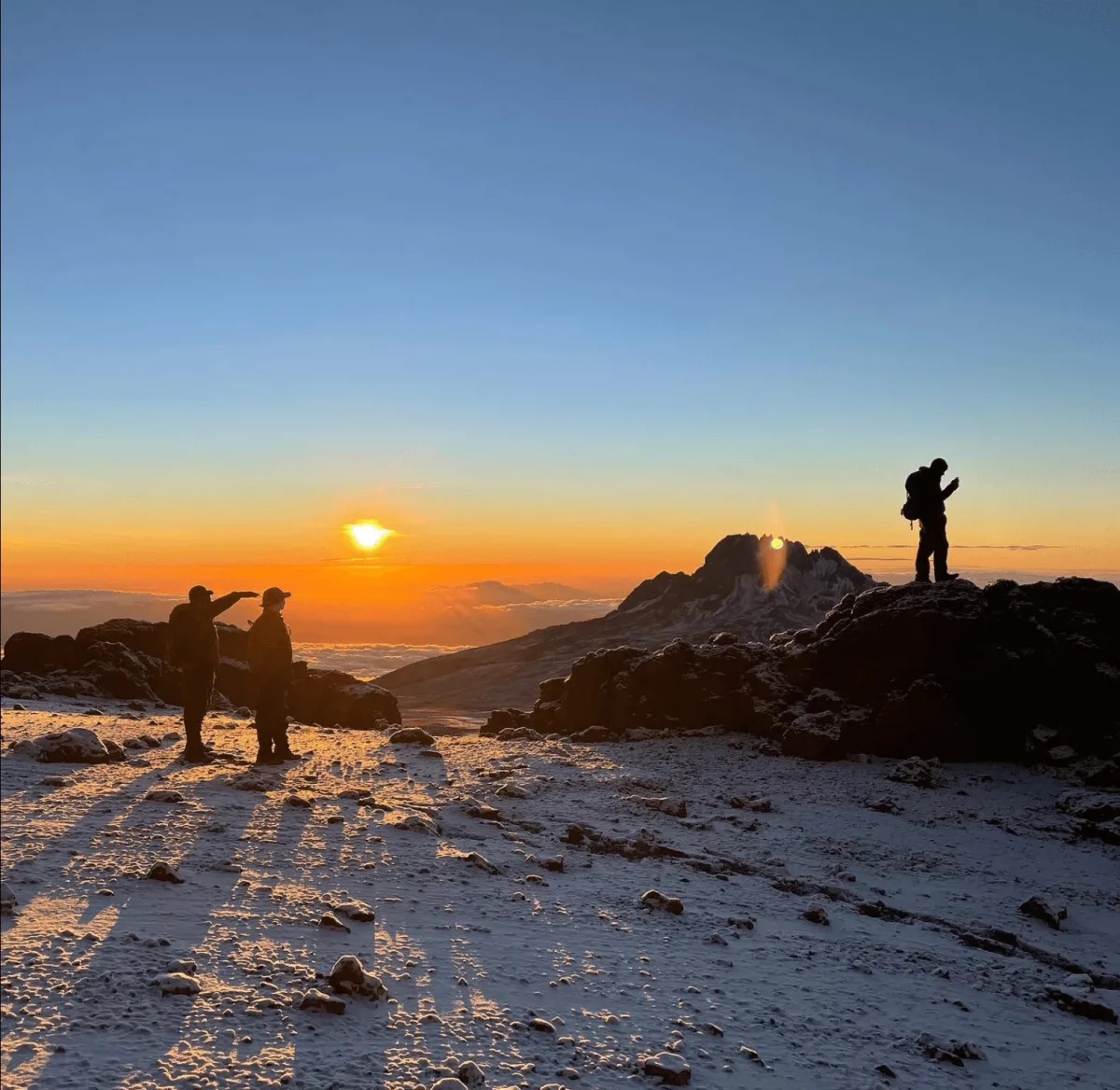 Kilimanjaro sommet couché de soleil