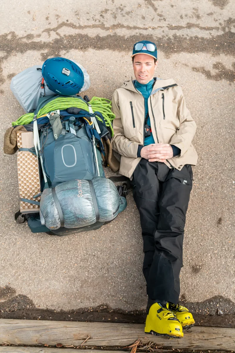 Home lines : sac à dos avec matériel de montagne