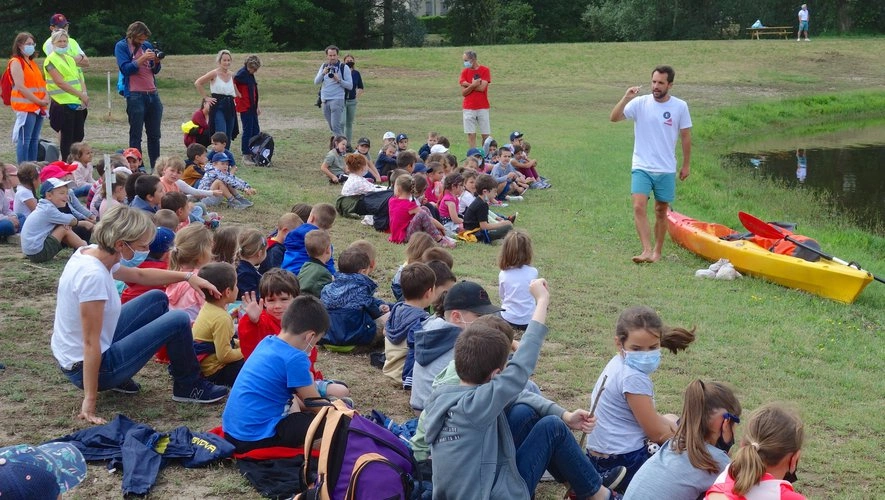 Benjamin De Molliens fait de la prévention auprès des enfants