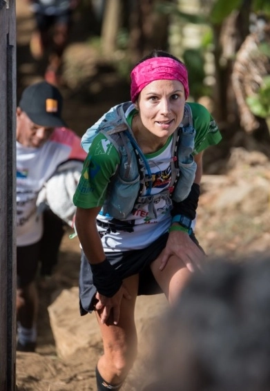 Emilie Maroteaux pendant une course