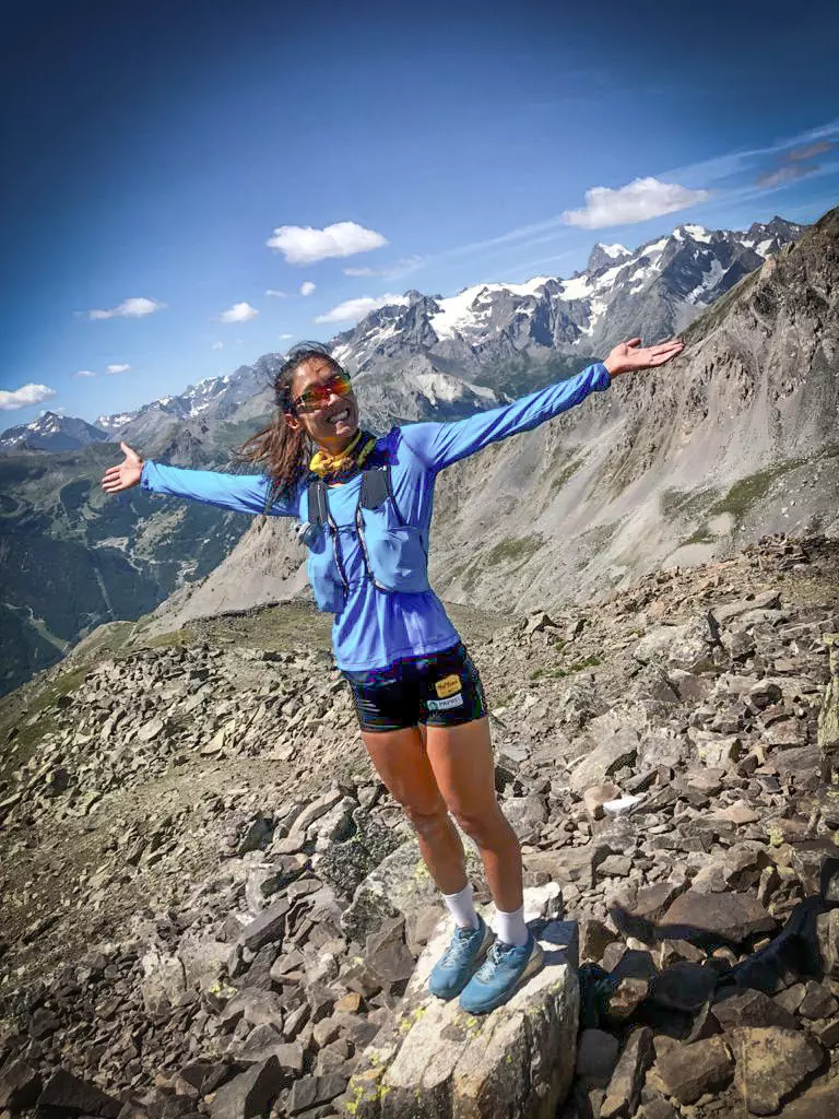 Laurie Phai qui court en montagne
