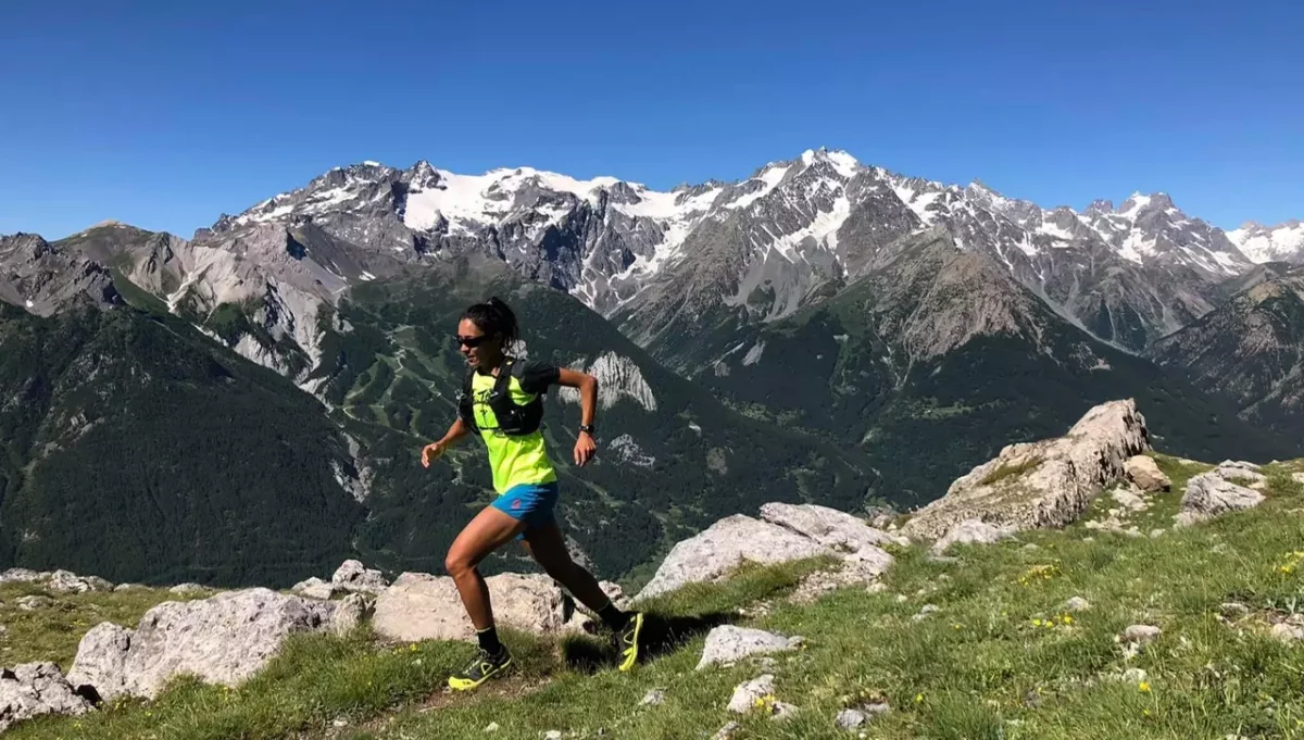 Laurie Phai qui court en montagne