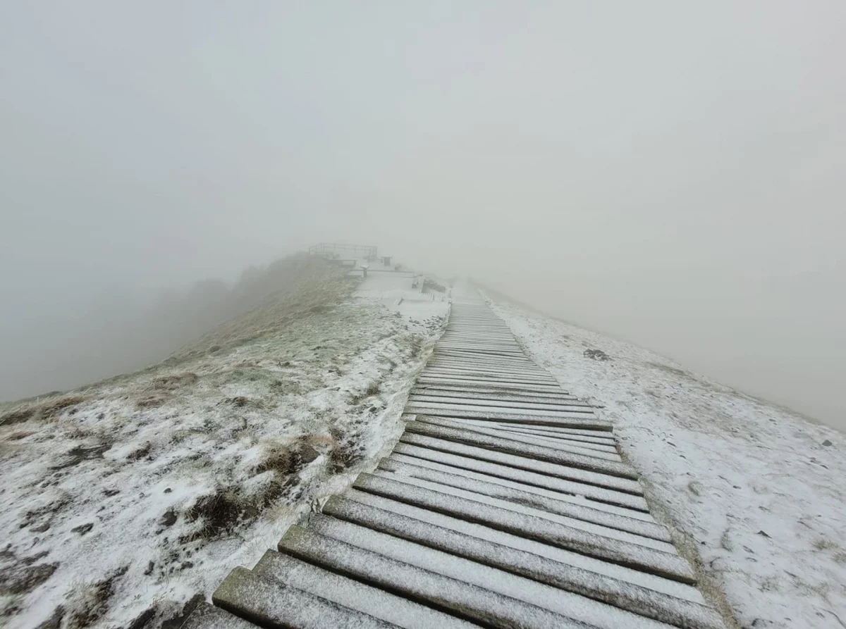 Sommet du Sancy première neige