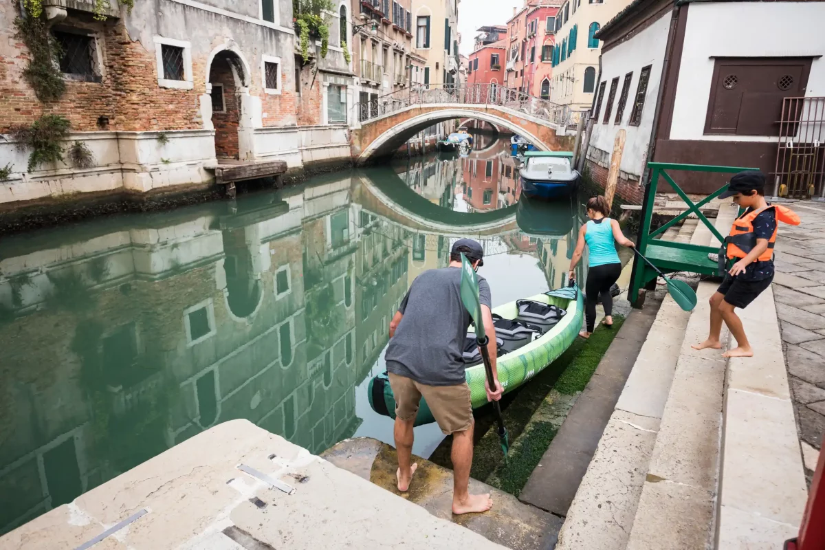 Kayak à Venise