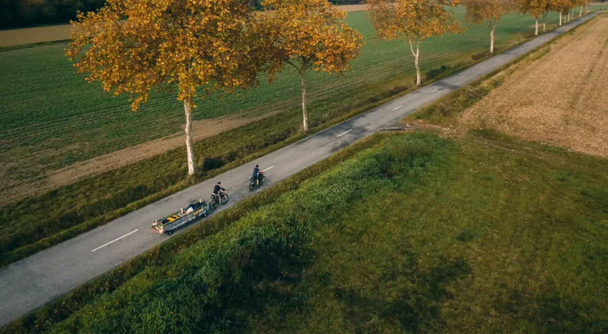Expedition Pastique'Adour Bikepacking bateau plastique drone