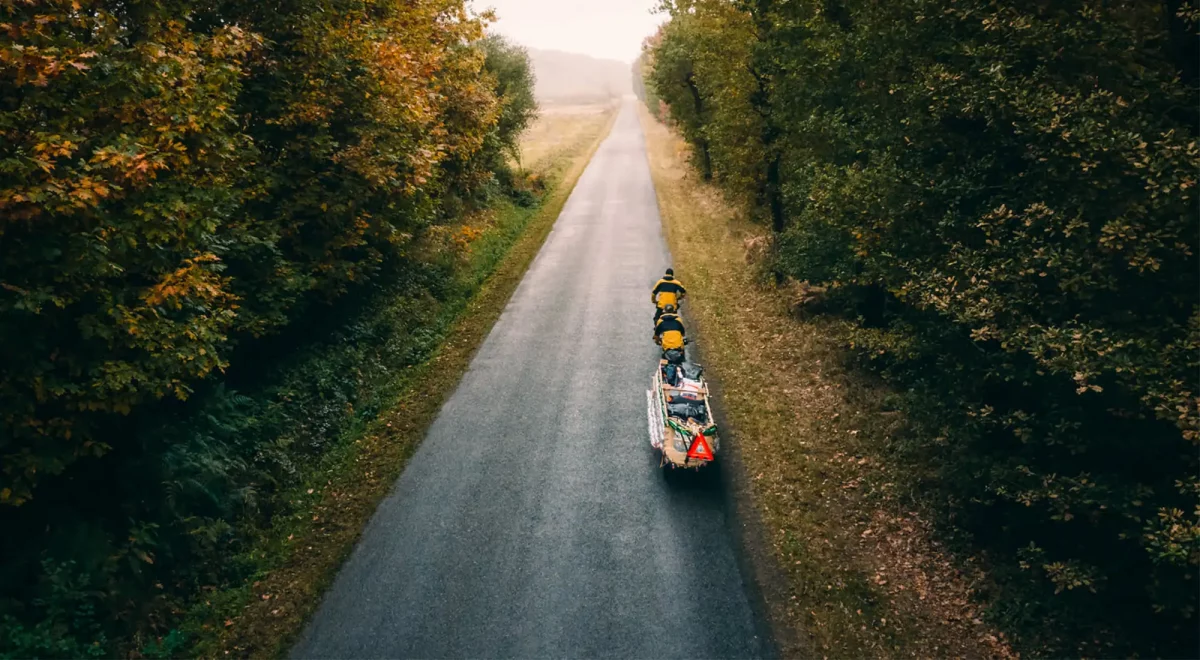 Expedition Pastique'Adour Bikepacking bateau plastique drone