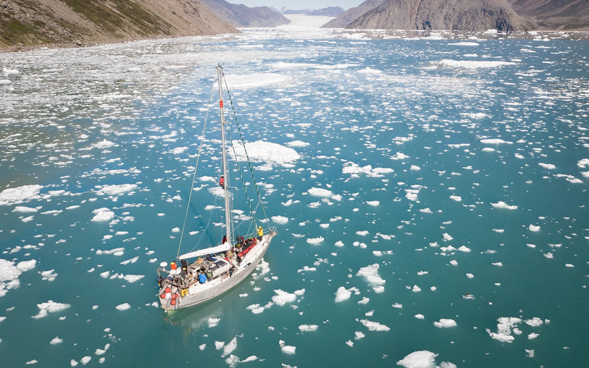 Voilier dans l'Arctique Thomas Bour