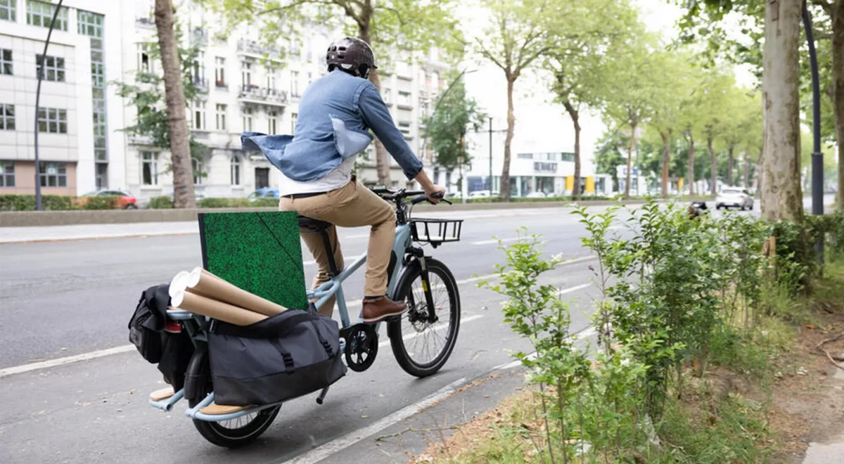 Velo cargo Decathlon transport