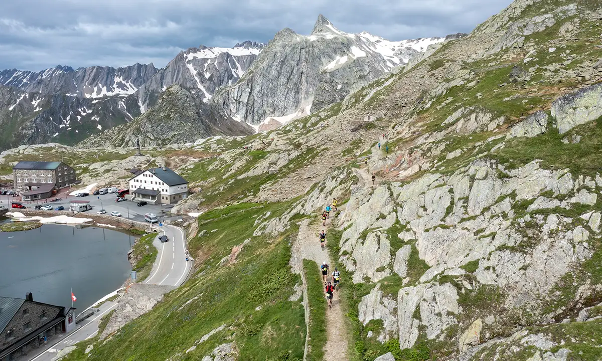 Verbier Saint-Bernard course trail paysage