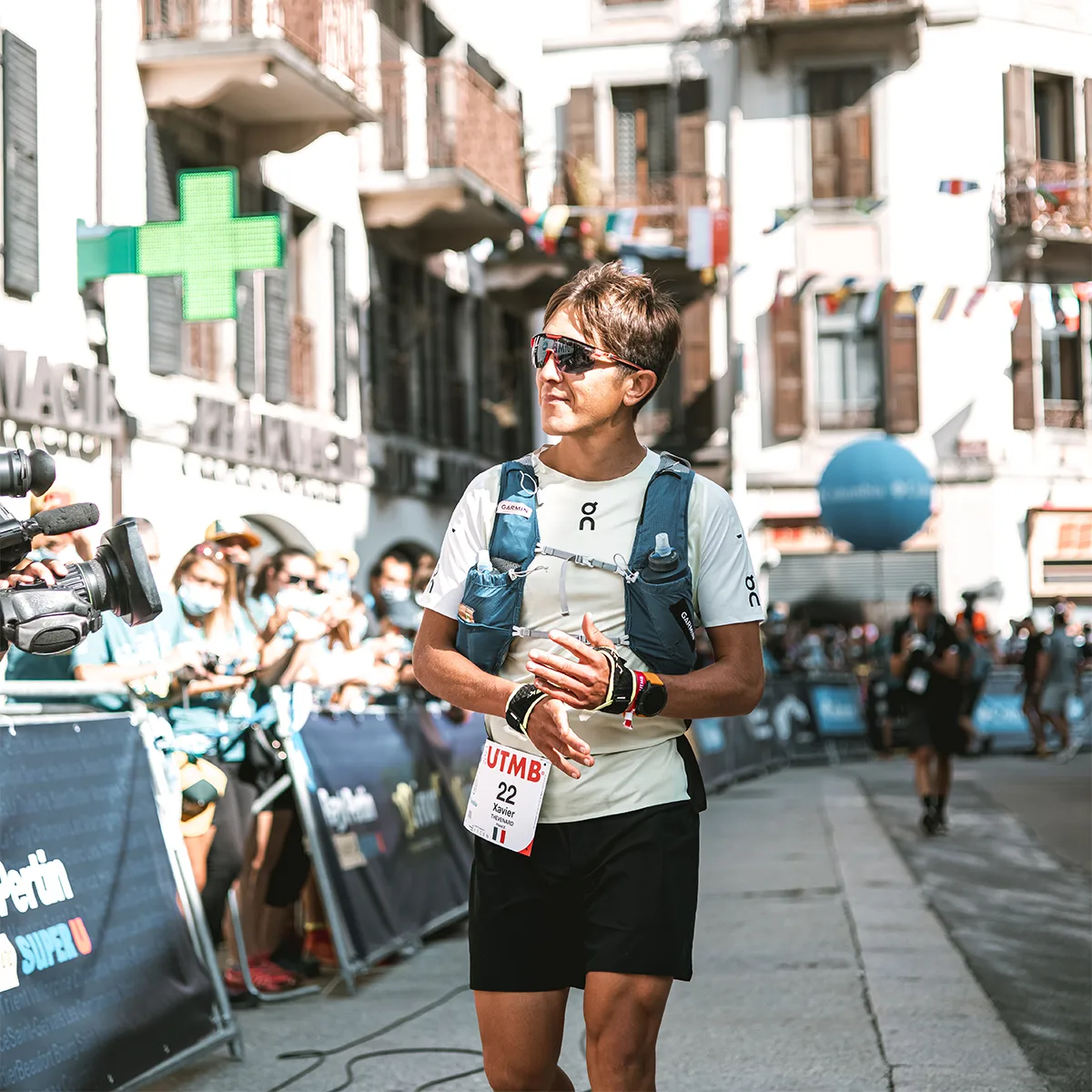 Xavier Thevenard départ UTMB