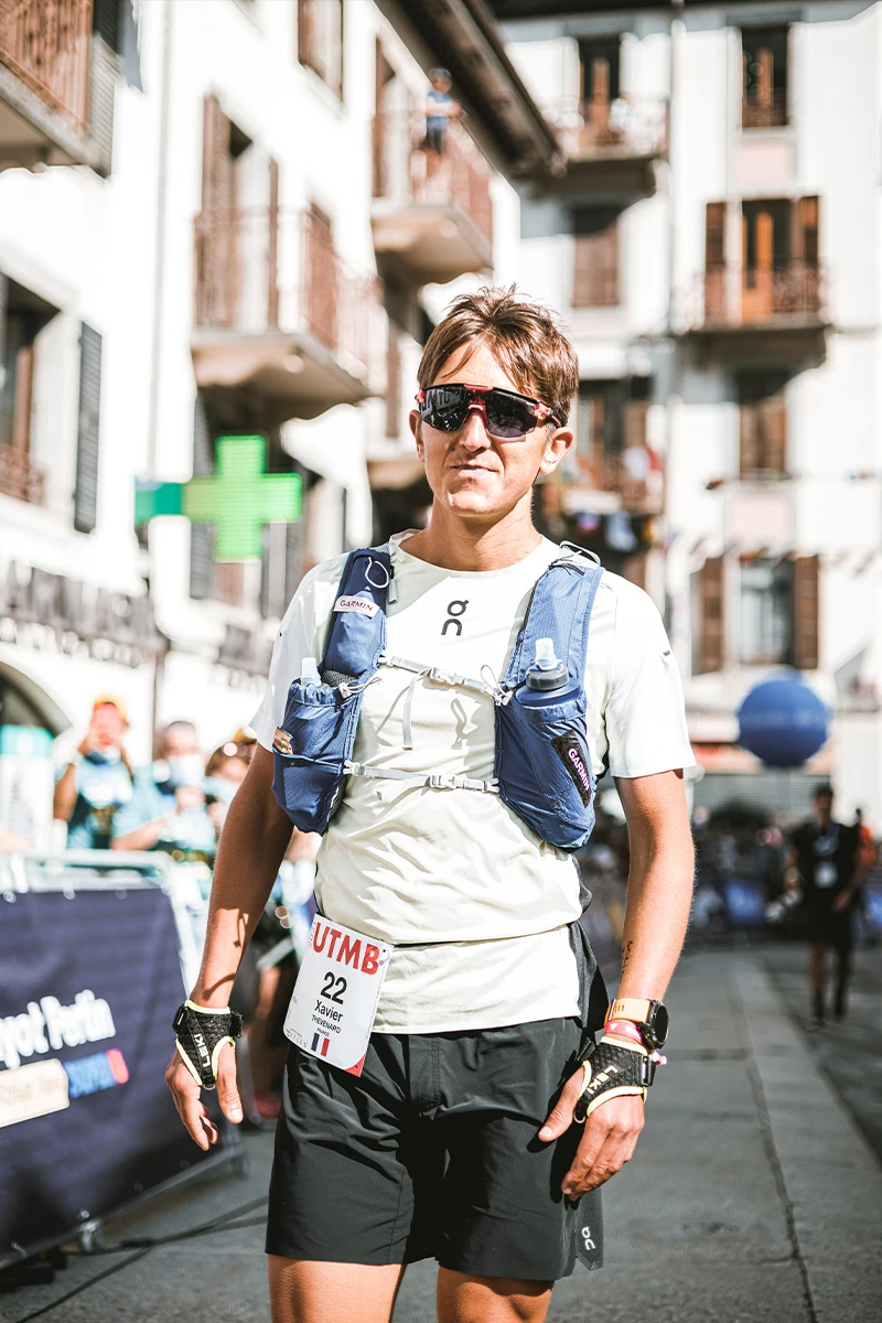 Xavier Thevenard départ UTMB