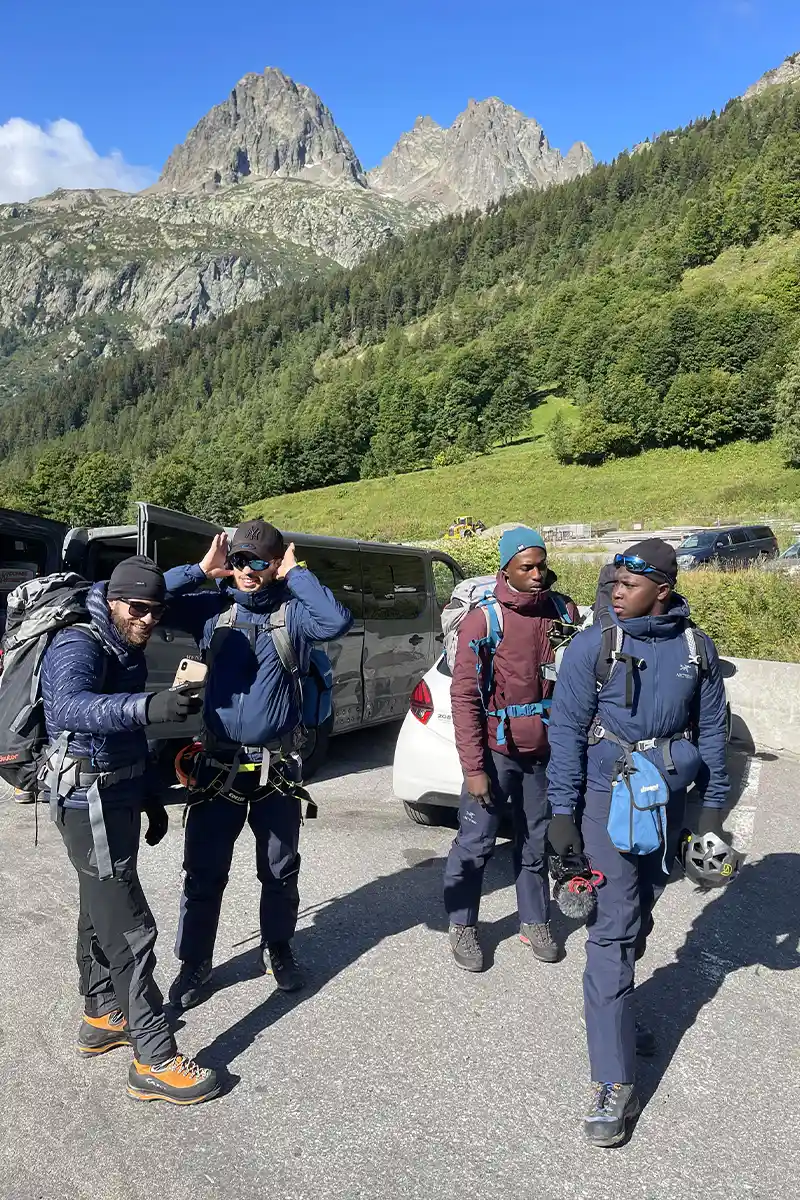 association apart : jeunes de banlieue alpinisme Chamonix