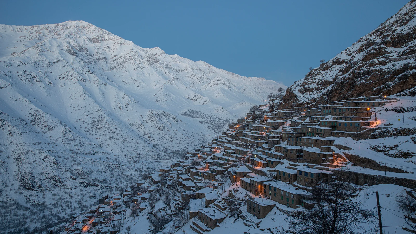 La ville kurde Hawraman Takht, Iran