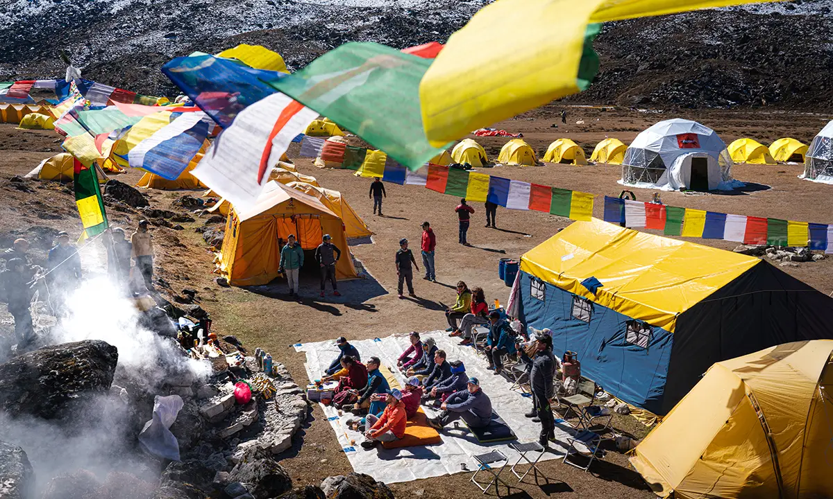 Camp de base alpinsites Ama Dablam Nepal
