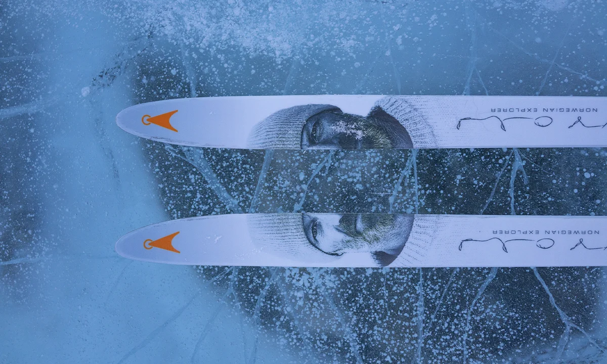 skis Bjorn Ousland en Arctique