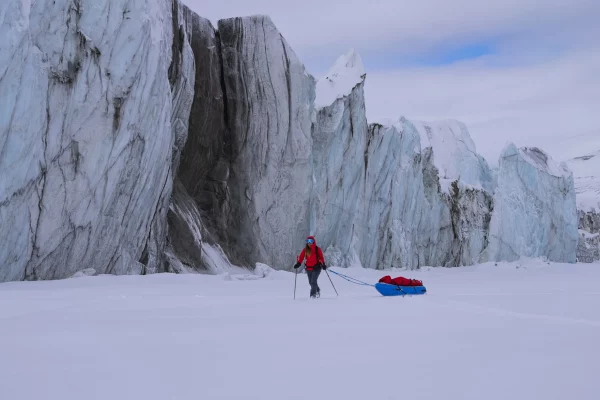 Caroline Côté a ski en Arctique