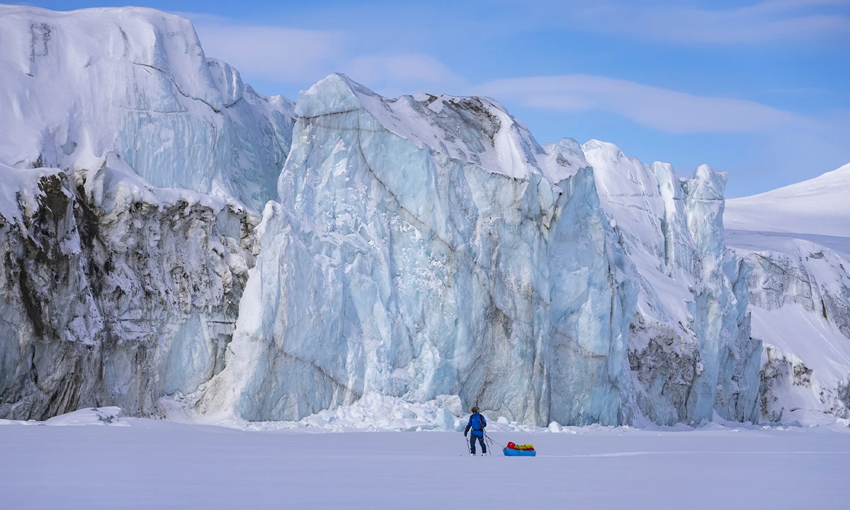 Vincent Colliard ski en Arctique