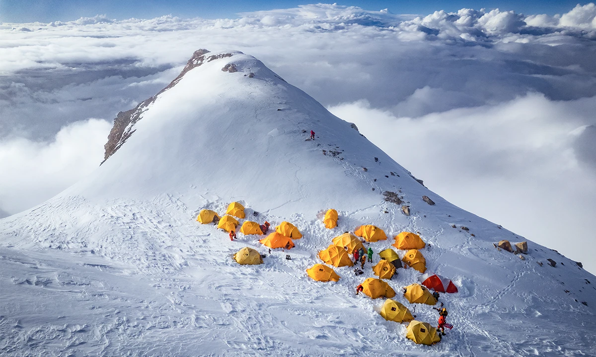 Camp de base Mont Manasulu Nepal