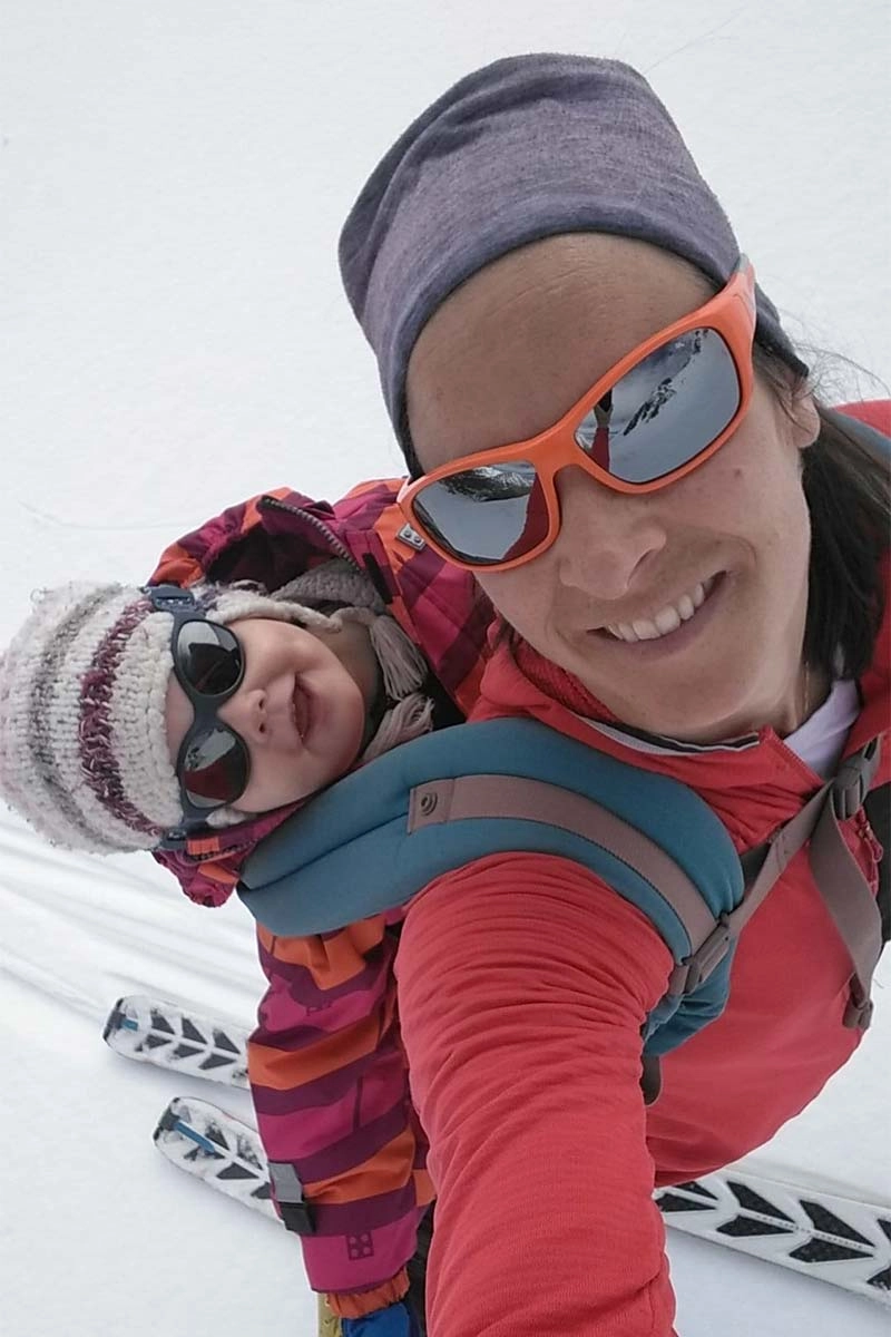 Marion Poitevin maman ski de rando
