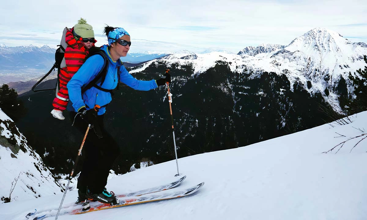 Marion Poitevin maman ski de rando