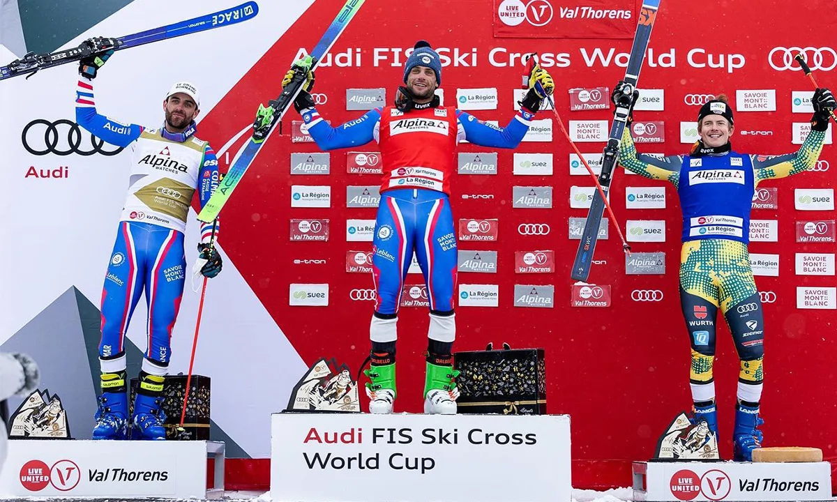 Terence Tchinknavorian podium ski cross