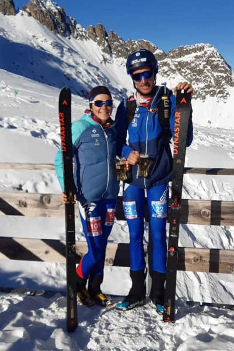 Axelle et Xavier ski