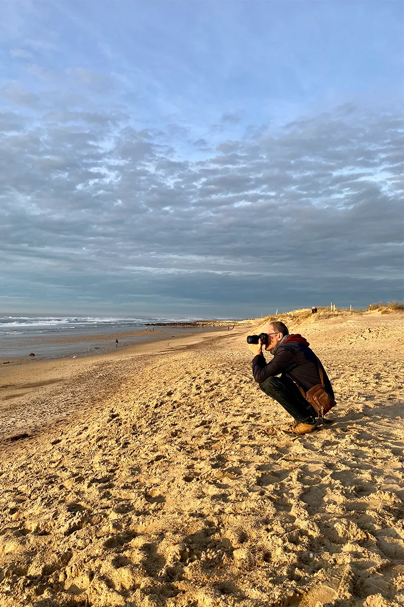 prise de photos en bord de mer