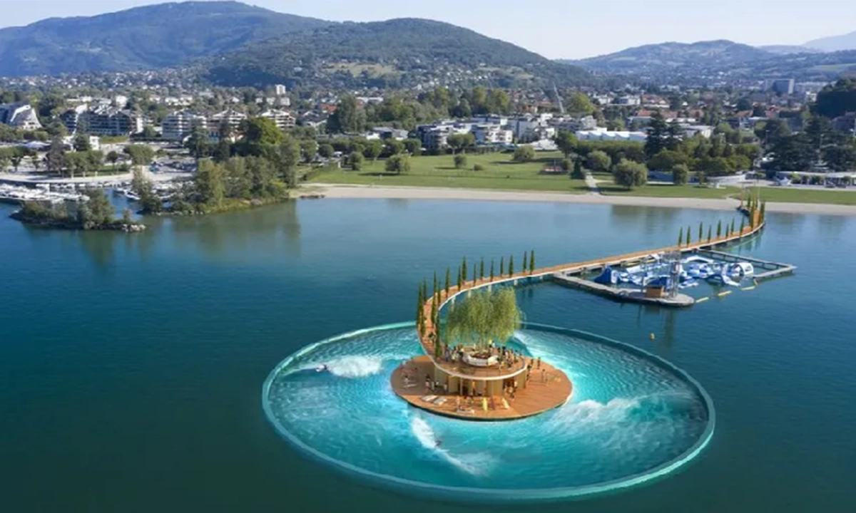 Okahina Wave projet vague artificielle Aix les Bains
