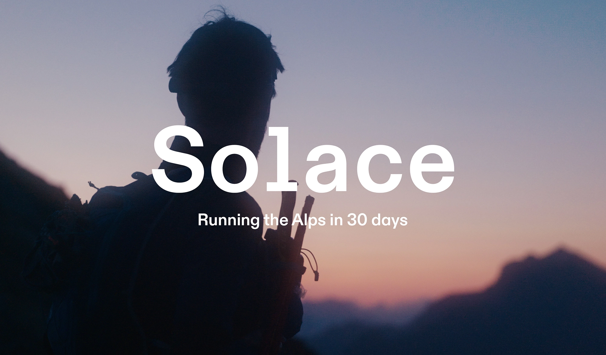 Film Solace running the alps Karel Sabbe On running
